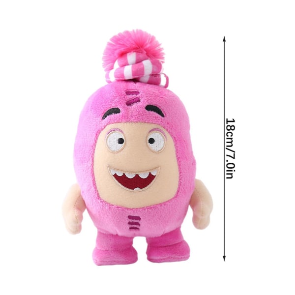 Mjuka Oddbods Cartoon Leksaker Dockor Mjuka Söta Pogo Nya 18cm Bubbles Jeff Leksak [DB] Purple