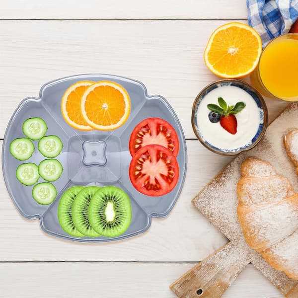 Godisbehållare Snackstallrik för hemmabruk Blå ABS[DB]