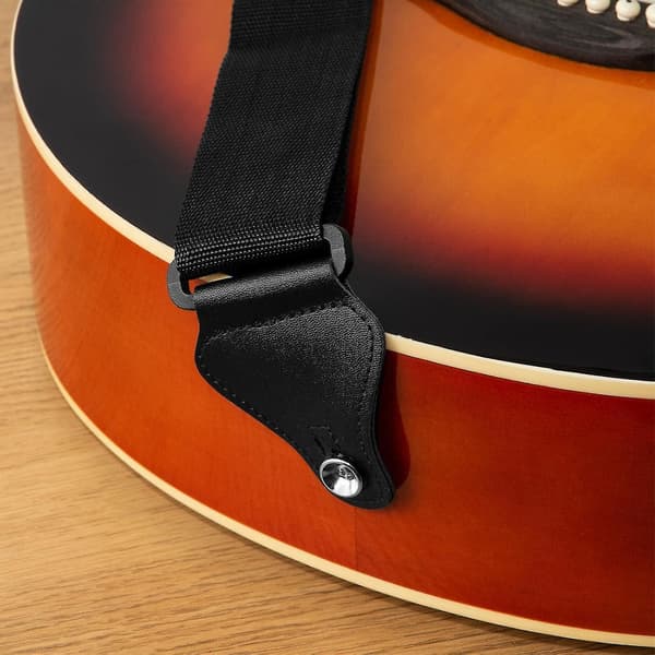Nylongitarrrem för akustiska, klassiska, el- och basgitarrer - Svart[DB]