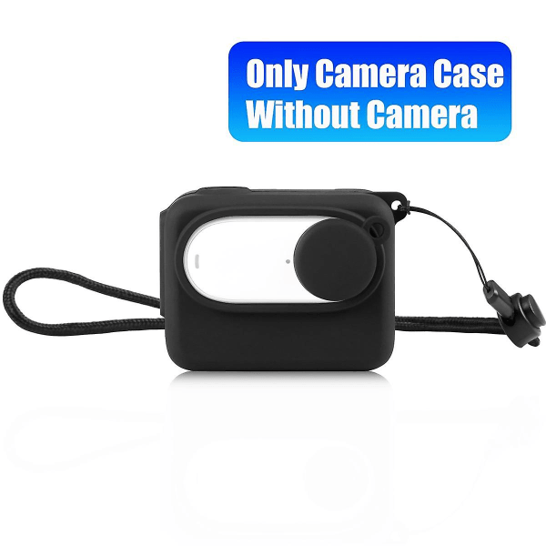 For Shadowstone Go3 Thumb Stabilizer Camera Battery Case Silicone With Lanyard Protective Case,blac