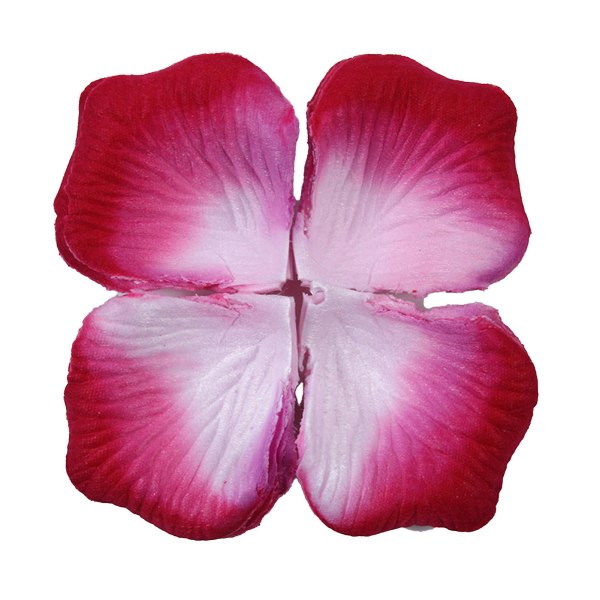 1200 kpl / 12 pussi Houkutteleva keinotekoinen ruusun terälehti Laaja sovellus kuitukangas Realistinen tee se itse tehty väärennöskukkien terälehti häihin Jikaix Pink - Purple