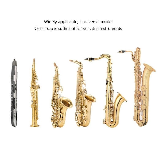 2024 Saxofon Axelsele Bekväm Saxofonhalsrem Krok Aluminium Saxofonhållare [Db]