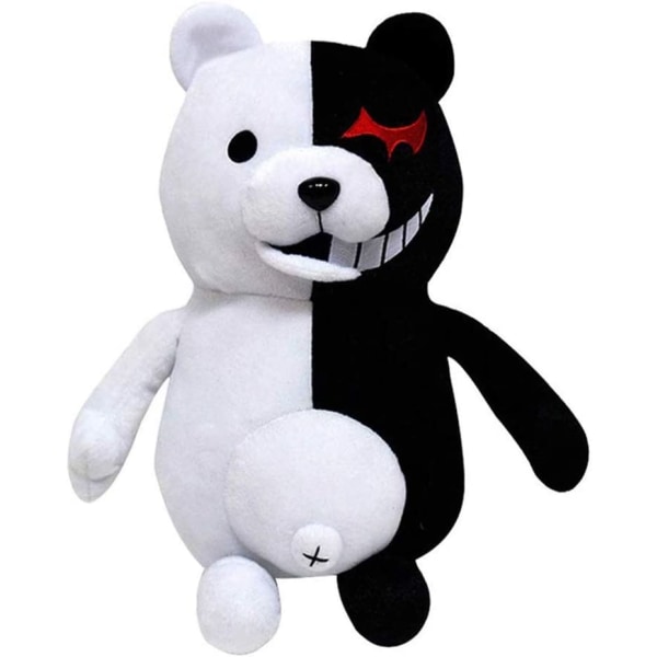 Pojkar Svart Vit Björn Plyschfigur Monokuma Björn 36cm Flickor Födelsedag Kuddleksak för Flickor (Svart Vit, 13.7\")