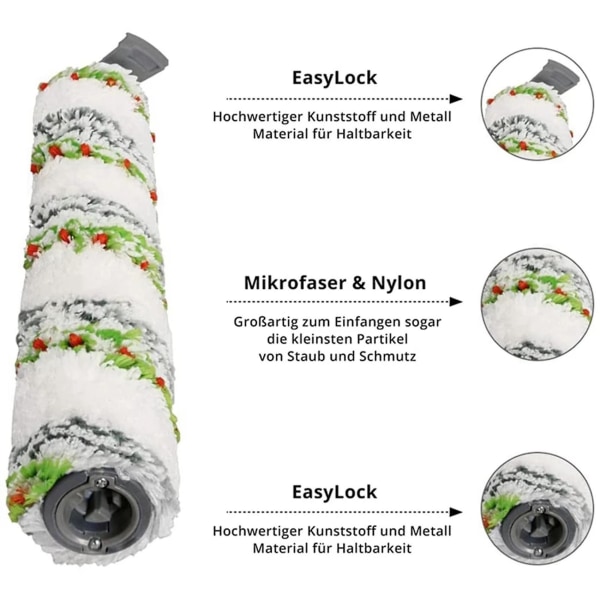 Borstvals för Crosswave X7 Pet Pro 3011,2832Z,2955Z Multi-Surface All in One Wet Vacuum och Filt [DB] As shown