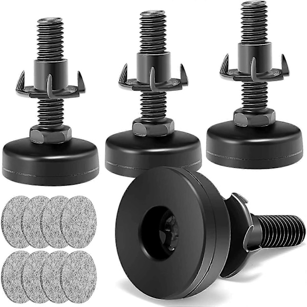 Justerbare Nivelleringsføtter Møbelføtter 3/8 Unc Gjenge Møbeljustering Justerbare Nivelleringsføtter For Bord Stoler Skap Sofa Forhøyer 4stk [DB] 4 Set