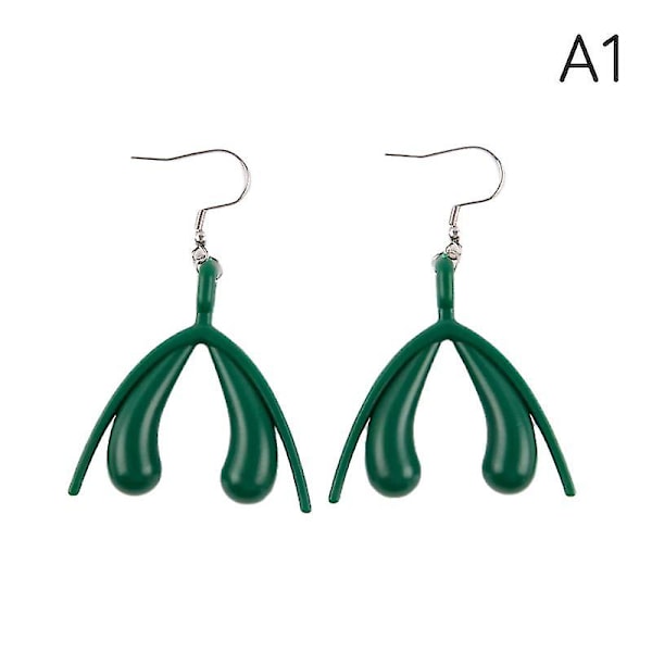 Nye Mode Klitoris Øreringe Til Kvinder Minimalistiske Dråbeøreringe Smykker db Light green 1 Pair