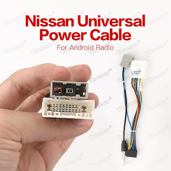 Bilstereo Radio Tråd Strømkabel Adapter med Canbus Dekoder til Qashqai X-Trail Bilradio Multimedia Videospiller Android {Db} universal