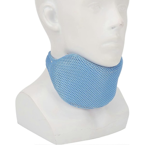 Justerbart Anti-snarkningshalsband Stoppa Snarkning Hakrem Anti Apné Hakstöd Rem Sömnhjälp för Natten [db] blue