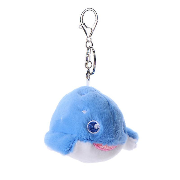 DB Marine Animal Series Nøkkelring Plysjdukke Hval Nøkkelring Ryggsekk Charms Dekor Leke Skate