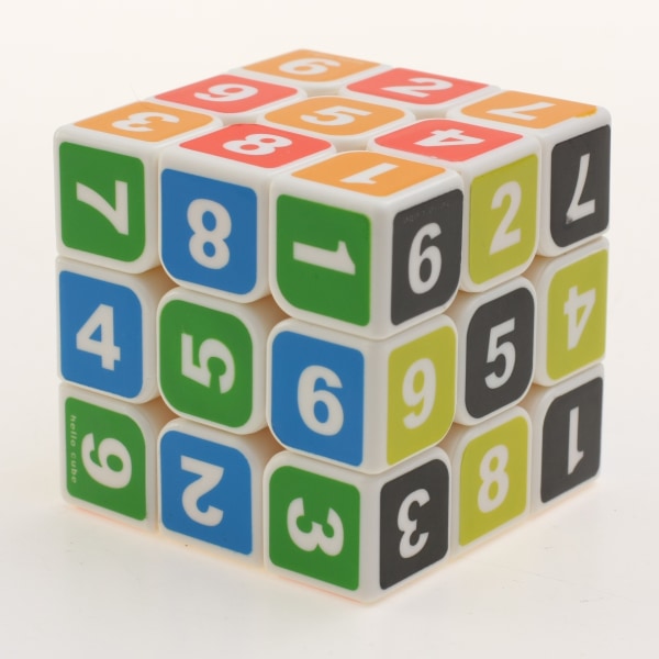 Digital tredje-ordens Rubiks kube digital lesing 3-orders klistremerkefri høyytelses matchende hellocube [DB] Clear Blue