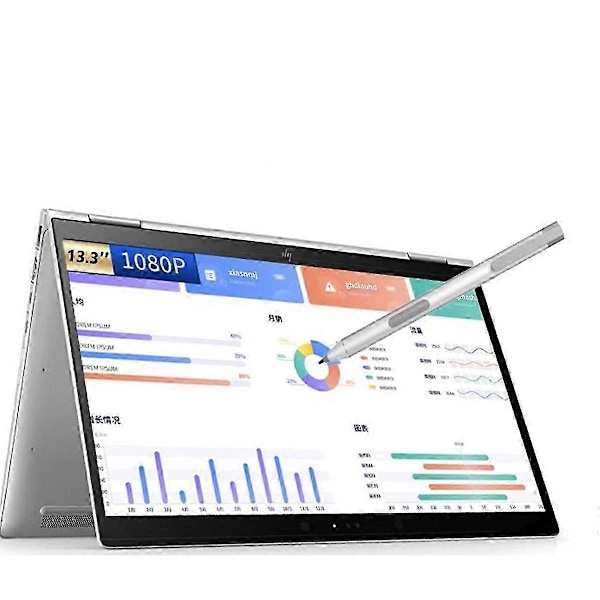 For EliteBook X360 1020 1030 1040 G2 G3 G4 G5 Elite X2 1012 1013 Tablet Digital Aktiv Penn [Db] Silver