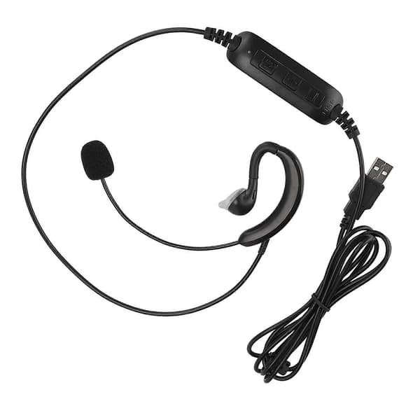 Öronkrok Headset USB Hörlurar Dator Notebook Tillbehör för Skype / QQ / MSN [DB]
