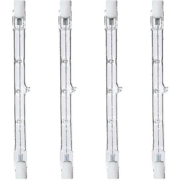 200w tilsvarende R7s lineær halogenflomlys 3100lm 2700k J118 sikkerhetslyspære 118mm 4-pak DB