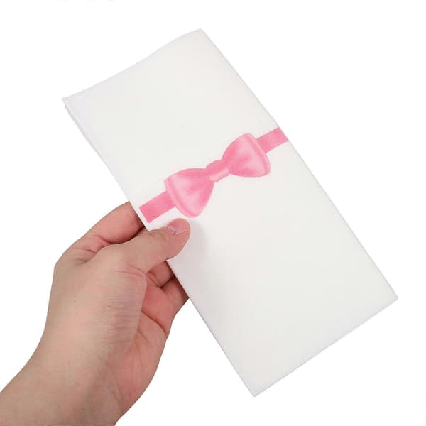 Fickservetter för hotellbruk 50 st rosa papper