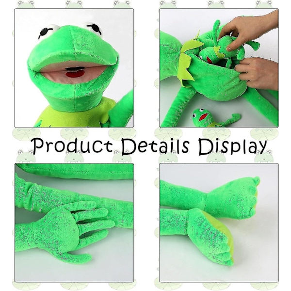 Kermit the Frog Handdocka, Grodplysch, Mupparna Show, Mjuk Groddocka Lämplig För Rollspel -grön, 24 Tum [DB] 29 Inchesset
