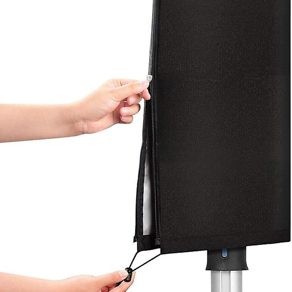 Vattentät och UV-beständig roterande torktumlare skyddande lock roterande torktumlare skyddande lock skydda utomhus torkställ black 30*30*168cm