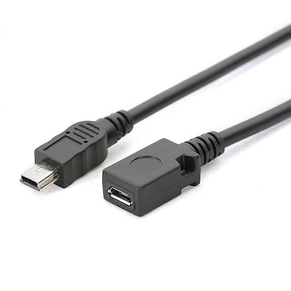 5' Micro USB Hona till Mini USB Hane Adapterkabel för GPS Mobiltelefon MP4 db