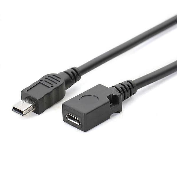 5' Micro USB Hunn til Mini USB Hane Adapterkabel for GPS Mobiltelefon MP4 db