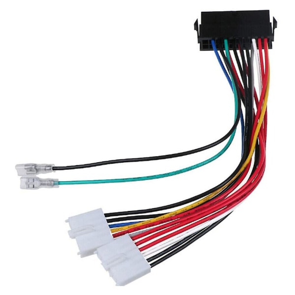 1 st 20-stifts Atx till 2-portars 6-stifts At-omvandlarkabel för 286 386 486-dator [DB] Multicolor
