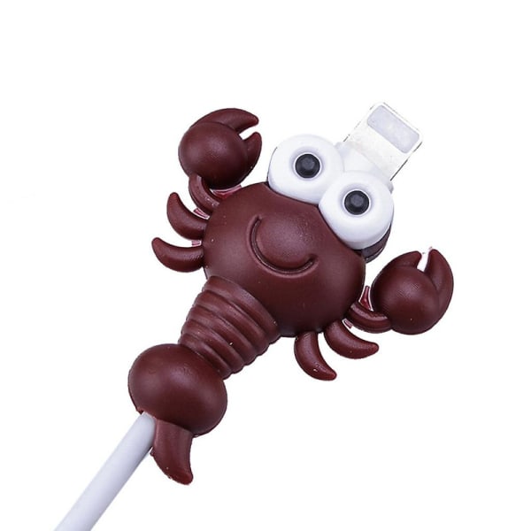 Usb-laddningskabelskyddsskydd Söt insektsform Sladdskydd för [DB] Crab