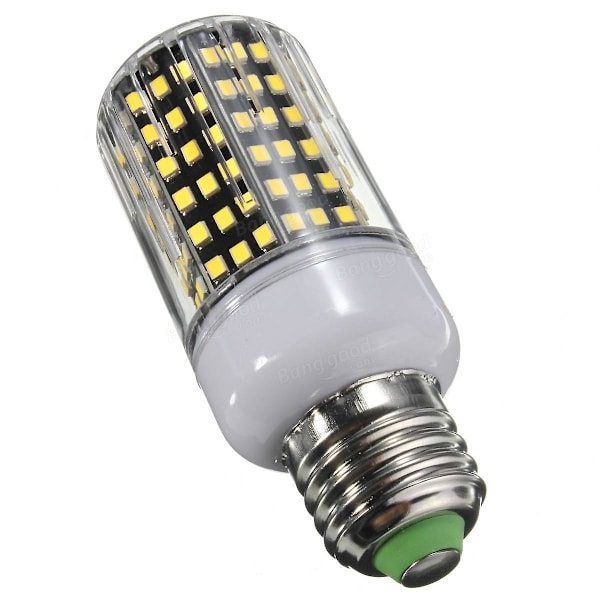 E14 B22 E27 26w Led 2835 Smd Varm Vit / Vit Kåpa Majs Ljus Lampa Glödlampa Icke-  [dB} E27 White