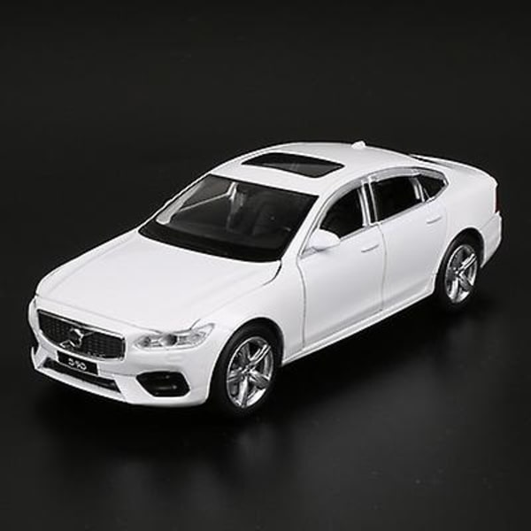 Volvo Bilmodel i S90 Legering, Diecasts og Legetøjsbiler, Metal Lyd Lys Kollektion, Børns Gave, 1:32 Db White