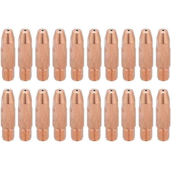 20 stk. 24KD Kontaktdyser MIG Svejselygte Forbrugsvarer MIG Svejselygte Svejsespids 1mm [db]