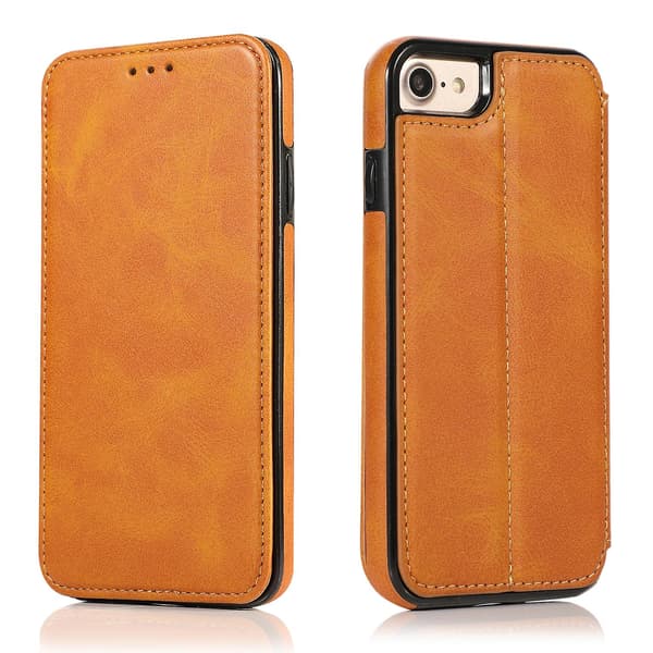 Knight Läderfodral för iPhone SE 2022 / SE 2020 / 7 / 8 [DB] Khaki