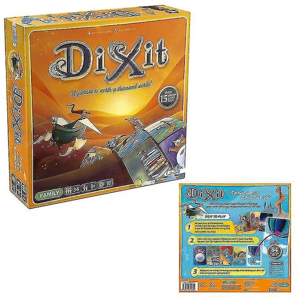 Bare ett ord Dixit Brettspill Strategikort [DB] Gold 12.3*8cm