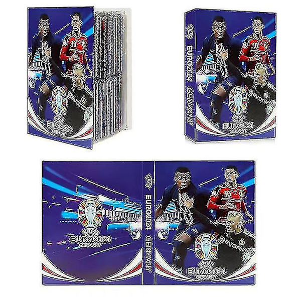 Fotbollskortsalbum, mapp, brevhållare, pärm, 240 st stjärnkortslåda, samlingsalbum, bokmapp, barnleksak, present [DB] style 2