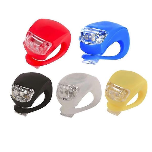 5 stk Sykkellys Oppladbare Sykkel Mini LED Lys {Db}