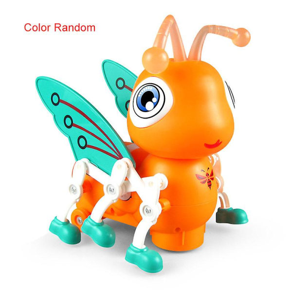 Electric Bee Toy Musical Baby Toy Crawling Toy Portable Educational Toy Db Orange