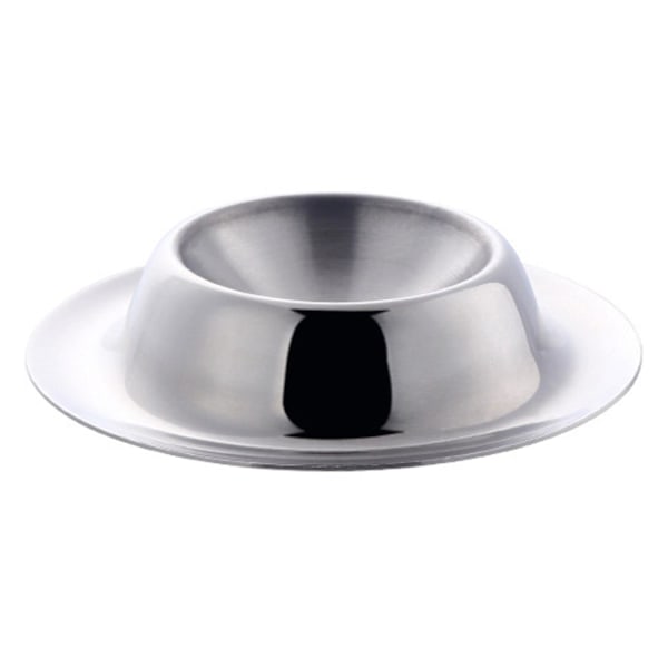 Eggkopp Glansfull Varmebestandig Matkvalitet Non-Stick Frokost Kokt Egg Stativ Husholdningsartikler [Db] Silver