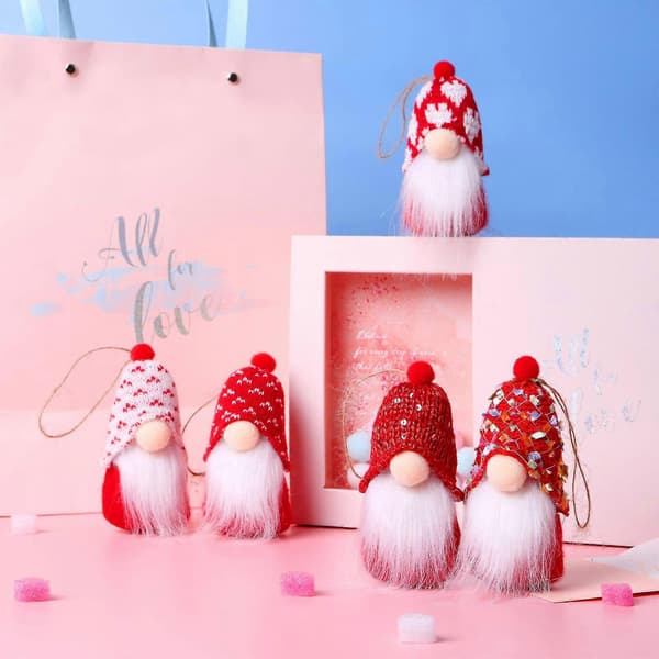 Julhängande tomte 1 par hänge sovrum vardagsrum inredning barn flickor pojkar presenttillbehör[DB] 5