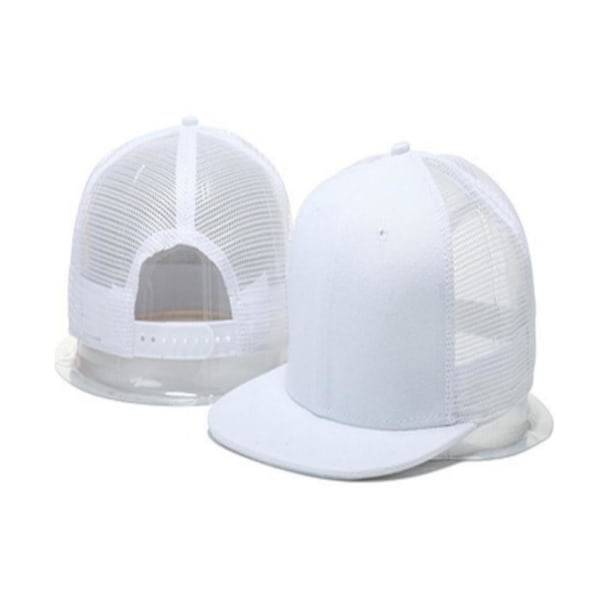 Trucker Cap Plain Hat Snapback Mesh Baseball Hip Hop Justerbar Cap til Mænd/Kvinder [db] color05