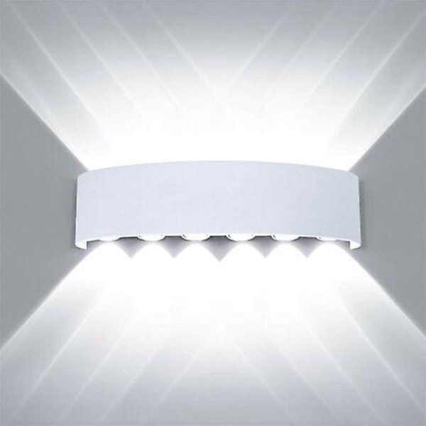 MAGIC væglampe 12 LED aluminium pære lampe Cool hvid sort lys til hjemmet entre [DB]