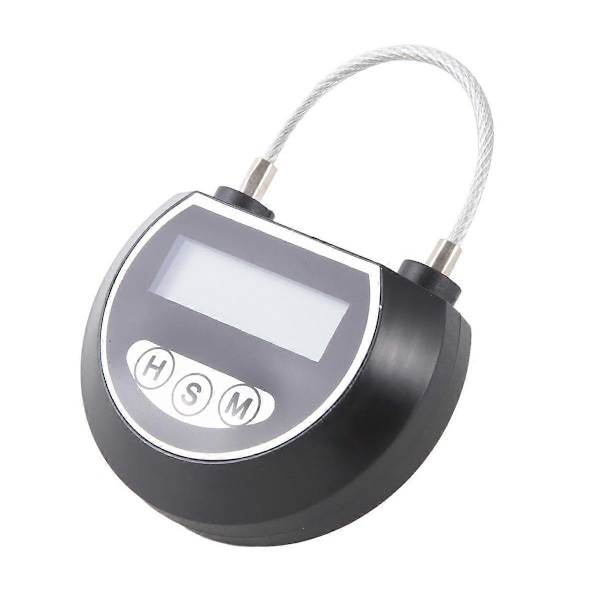 Elektronisk Tidslås Timer Låsbehållare Multifunktionell Tidslås Låda för Leksaker [DB] Black