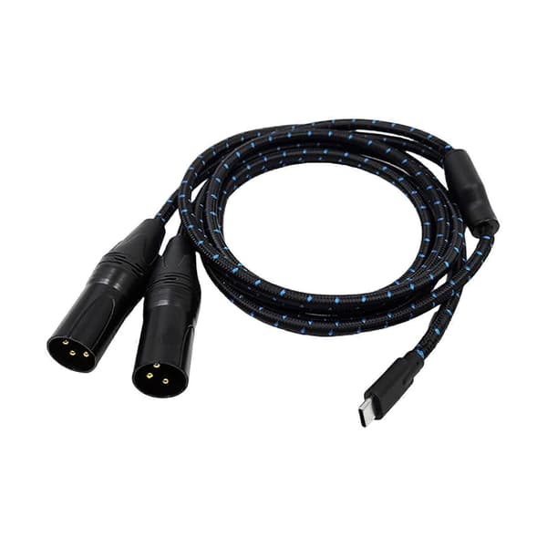 Type C til 2 XLR 3 Pin Type C til XLR Hann Hann til Hann USB C til 2 XLR Hann 50cm [DB] 100cm Optional