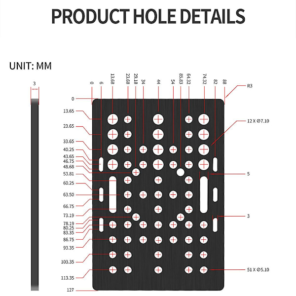 V-spår Portalplatta Set 20-80mm Med V-spår Solid V Hjul Kit För Profiler Cnc Maskin Del 3d Prin