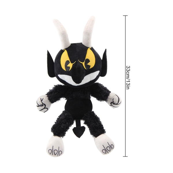 Plush Doll Kids Toy Cuphead Game Cuphead & Mugman Mecup Og Brocup [DB] Black