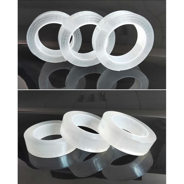 Uppgradera Nano Tape Bubble Kit, Dubbelsidig Tejp Plastbubbla, Elastisk Tejp Ny [DB] Transparency 0.01cm*0.5cm*300cm