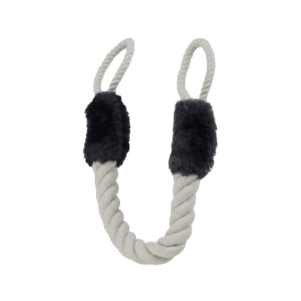 Dørhåndtak Trekktau Anti-Klype Stropper Stopper Multifunksjonell Hund Fingerbeskytter Dørtau for Soverom Stue db black 60cm
