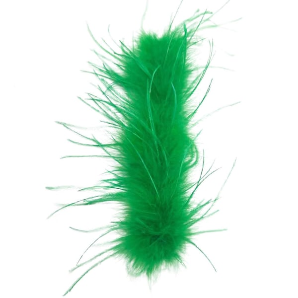 Ægte Pels Strudsefjer Manchetter Håndledsærme Fjer Manchet Blazer Slap Armbånd Fjer [db] green
