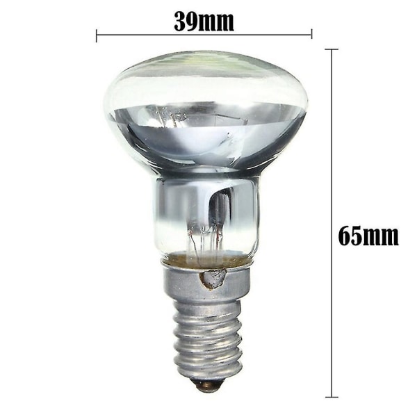 Ersättningslampa för lavalampa E14 R39 30w Spotlight Skruv i glödlampa Klar reflektor Spot Light Bulbs La [DB] Transparent