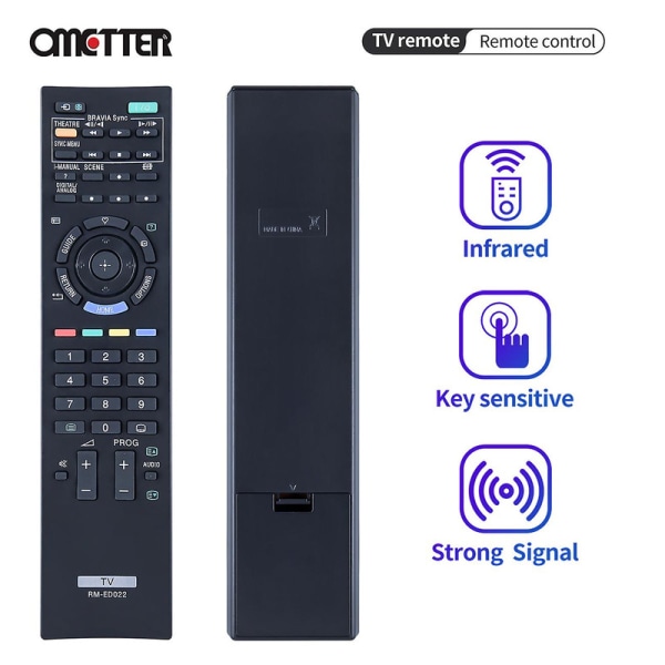 Tib Rm-ed022 For Sony Tv Fjernkontroll Kdl-37ex402 Kdl-32bx300 Kdl-32nx500 Kdl-40nx500 Kdl-32bx400 Kdl-40bx400 Kdl-22ex302 {DB}