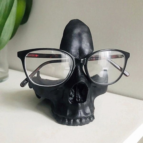 Brilleholder harpiks hodeskalleformet solbrilleholder gotisk dekorasjon Hjemmedekor-FARGE：sølv