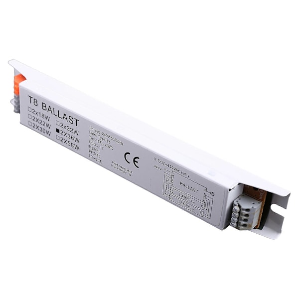 2x36W Bredspennings T8 Tilpassbar Elektronisk Fluorescerende Lampe Forkobling Holdbar db