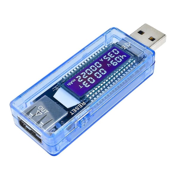Usb-lader Multimeter Lader Detektor Strømmåler Spenningsmåler Digital Voltmeter