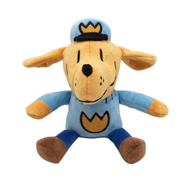 Dog Man -kokoelma, söpö koriste, pehmolelu, lahja lapsille, pehmoeläin, koriste [DB] As shown