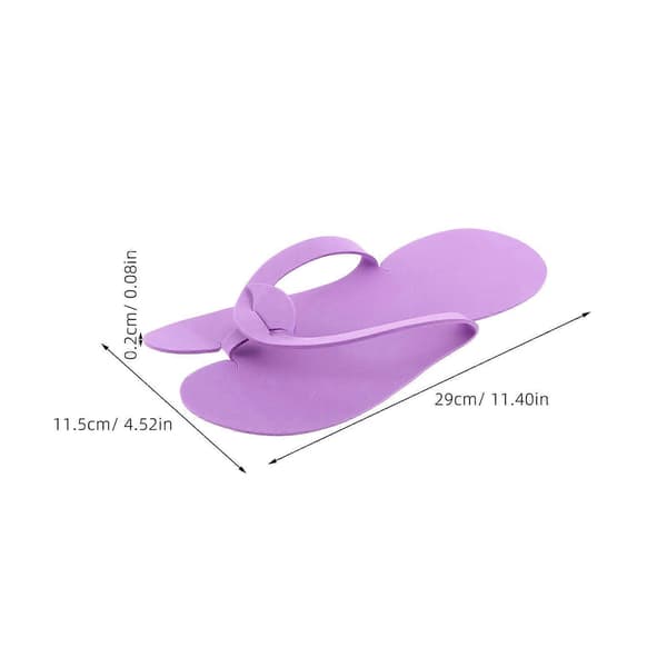 Engangs Eva Skum Pedicure Hjemmesko til Rejser 12 Par Violet Design